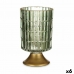 Led-lantaarn Groen Gouden Glas 10,7 x 18 x 10,7 cm (6 Stuks)