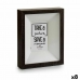 Wall photo frame Wood Crystal Dark brown 5 x 27,1 x 22,5 cm (8 Units)