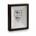 Wall photo frame Wood Crystal Dark brown 5 x 27,1 x 22,5 cm (8 Units)