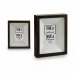 Wall photo frame Wood Crystal Dark brown 5 x 27,1 x 22,5 cm (8 Units)