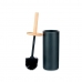 Toilet Brush Black Wood Resin 10,2 x 38 x 10,2 cm (4 Units)