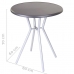 Table d'appoint Zoe Noir Gris Acier 60 x 60 x 70 cm