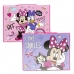 Ensemble de Papeterie Minnie Mouse Porte documents Rose