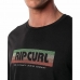 Camisola de Manga Curta Homem Rip Curl El Mama Preto Homem