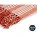 Foulard Multiusos Rayas 235 x 205 cm Blanco Rojo (8 Unidades)