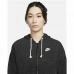 Bluza z kapturem Damska Nike Sportswear Ciemny szary