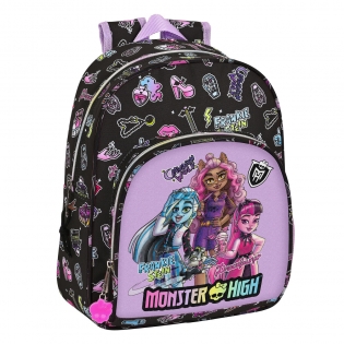 Sac à dos scolaire à roulettes Rainbow High Fuchsia (33 x 45 x 22