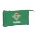 Двоен Моливник Real Betis Balompié Зелен 22 x 12 x 3 cm