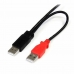 Kabel USB 2.0 A u Micro USB B Startech USB2HAUBY3 Crna