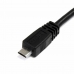 USB 2.0 A to Micro USB B Cable Startech USB2HAUBY3 Black