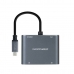 Adaptador USB C a HDMI NANOCABLE 10.16.4305 4K Ultra HD Gris 15 cm