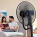 Pēdu ventilators-miglotājs ar tālvadības pulti InnovaGoods Melns 2,8 L 90 W (Atjaunots C)