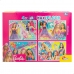 Set van 4 Puzzels Barbie MaxiFloor 192 Onderdelen 35 x 1,5 x 25 cm