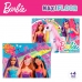 Set van 4 Puzzels Barbie MaxiFloor 192 Onderdelen 35 x 1,5 x 25 cm