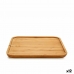 Snackdienblad Vierkant Bruin Bamboe 30 x 1,5 x 30 cm (12 Stuks)