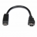 Кабел Micro USB Startech UUSBMUSBMF6          Micro USB A Micro USB B Черен