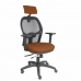 Kancelářská židle s opěrkou hlavky P&C B3DRPCR Kaštanová