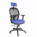 Krzesło Biurowe z Zagłówkiem P&C B3DRPCR Niebieski