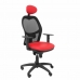 Cadeira de escritório com apoio para a cabeça Jorquera malla P&C SNSPRJC Vermelho