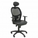 Офисный стул с изголовьем Jorquera similpiel P&C SNSPNEC Чёрный