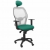 Biroja krēsls ar galvas atbalstu Jorquera P&C ALI456C Smaragdzaļš