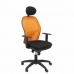 Καρέκλα γραφείου με κεφαλάρι Jorquera P&C ALI840C Μαύρο