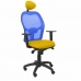 Kancelářská židle s opěrkou hlavky Jorquera  P&C ALI100C Žlutý