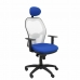 Biroja krēsls ar galvas atbalstu Jorquera  P&C ALI229C Zils