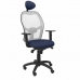 Kancelářská židle s opěrkou hlavky Jorquera P&C ALI200C Modrý Námořnický Modrý