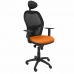 Irodai szék fejtámlával Jorquera P&C ALI308C Narancszín