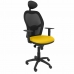 Καρέκλα γραφείου με κεφαλάρι Jorquera P&C ALI100C Κίτρινο