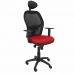 Καρέκλα γραφείου με κεφαλάρι Jorquera P&C ALI350C Κόκκινο