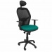 Kancelářská židle s opěrkou hlavky Jorquera P&C BALI39C Tyrkysová