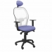 Kancelářská židle s opěrkou hlavky Jorquera  P&C ALI261C Modrý