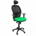 Irodai szék fejtámlával Jorquera P&C BALI15C Zöld
