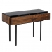 Consola ABNER Marrón Negro Metal Hierro Madera de mango 110 x 40 x 76 cm