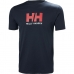 Heren-T-Shirt met Korte Mouwen LOGO Helly Hansen 33979 597 Marineblauw