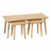 Jeu de 3 tables Naturel 110 x 50 x 45 cm