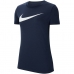 Camisola de Manga Curta Mulher DF PARK20 SS TEE CW6967 Nike Azul Marinho