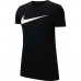 Футболка с коротким рукавом женская DF PARK20 SS TEE CW6967 Nike Чёрный