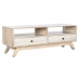 Mobile TV DKD Home Decor Bianco Naturale Legno di mango 130 x 40 x 45 cm