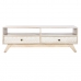 Mobile TV DKD Home Decor Bianco Naturale Legno di mango 130 x 40 x 45 cm