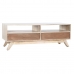 Móvel de TV DKD Home Decor Branco Natural Madeira de mangueira 130 x 40 x 45 cm