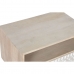 Mesa de Cabeceira DKD Home Decor Branco Natural Madeira de mangueira 55 x 35 x 45 cm