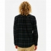 Ανδρικό Πουκάμισο με Μακρύ Μανίκι Rip Curl Checked in Flannel Franela Μαύρο