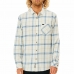 Langarmet Genser til Menn Rip Curl Checked in Flannel Franela Hvit