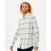 Cămașă cu Mânecă Lungă Bărbați Rip Curl Checked in Flannel Franela Alb