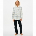 Langarmet Genser til Menn Rip Curl Checked in Flannel Franela Hvit