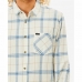 Férfi hosszú Ujjú Póló Rip Curl Checked in Flannel Franela Fehér