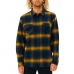 Camisa de Manga Comprida Homem Rip Curl Count Amarelo Azul Franela